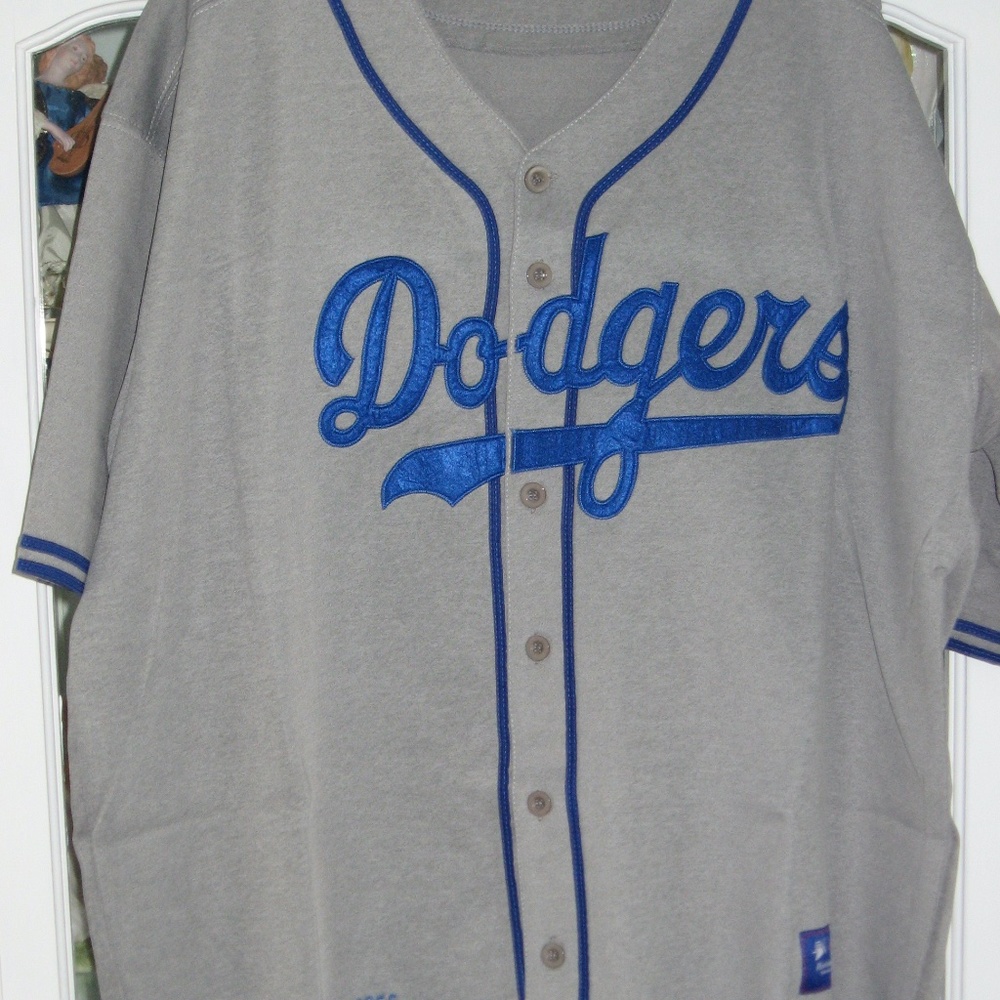 NEW LOS ANGELES DODGERS #32 SANDY KOUFAX COOL BASE XL GRAY REPLICA JERSEY